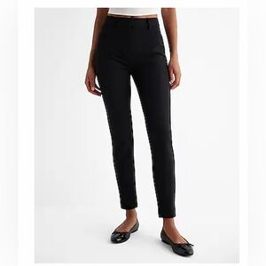Express Black Extreme Stretch Skinny Mid Rise Pant